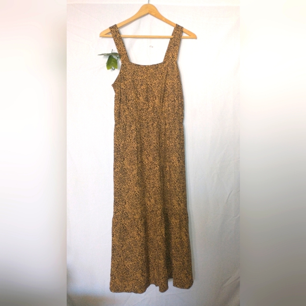 Leopard Print Maxi Dress Size Small Sexy Animal Print Boho Bohemian
